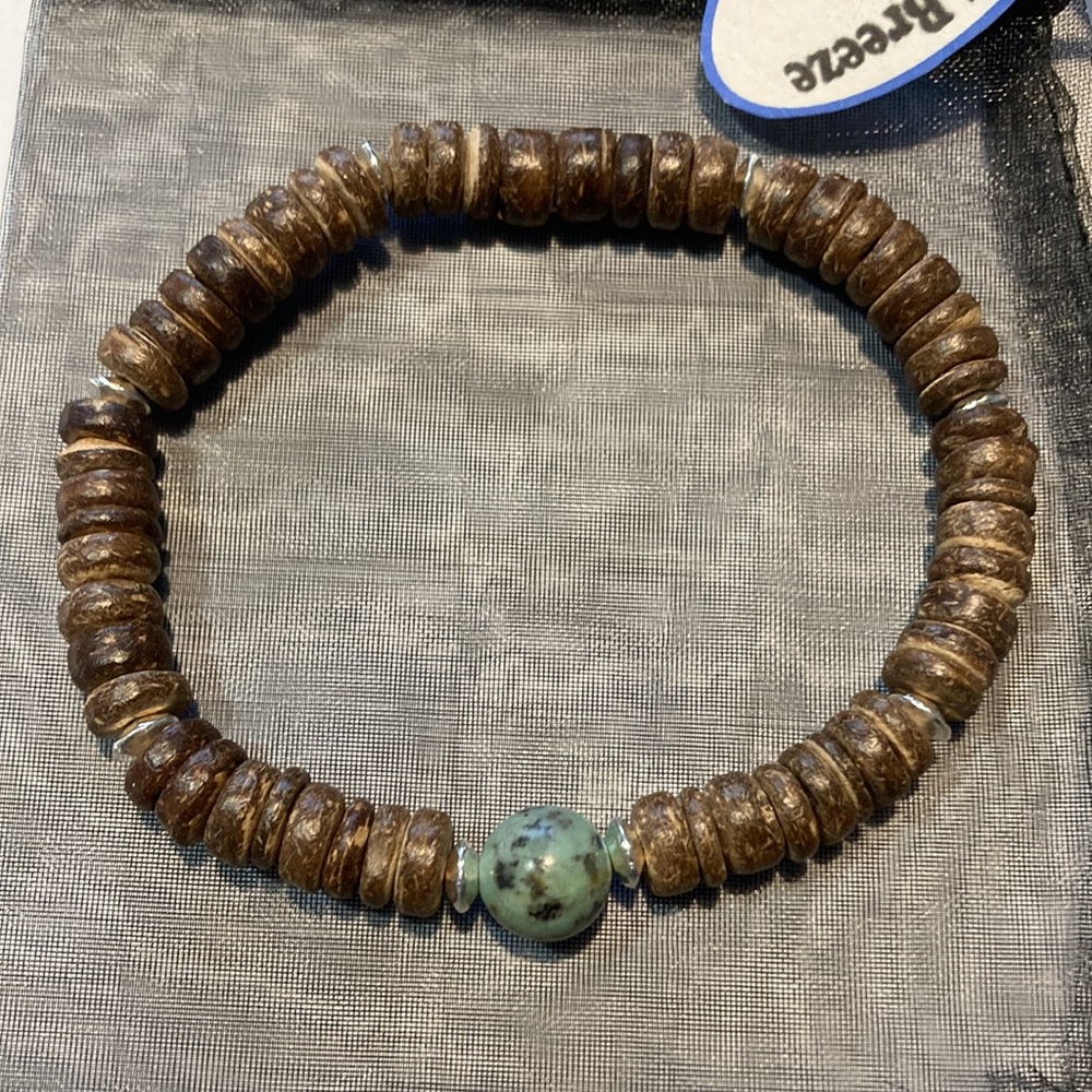 Natural Stone Men’s Stack Bracelet Set - Picture 5 of 7